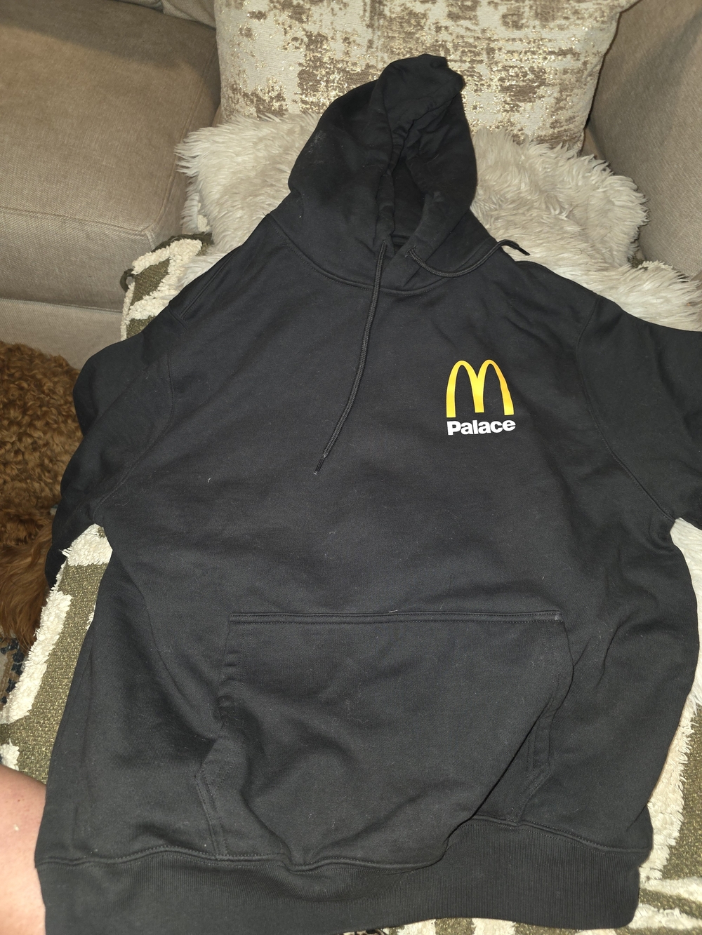 Palace x McDonald's Black Logo Hoodie. **read Carefully Re: Size**